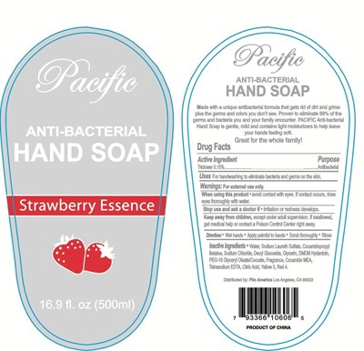 Label Image (Pacific Anti Bacterial Hand Soap Strawberry)